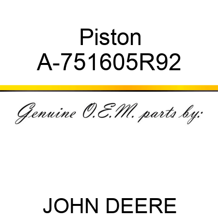 Piston A-751605R92