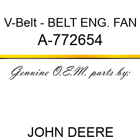 V-Belt - BELT, ENG. FAN A-772654