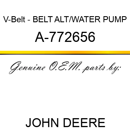 V-Belt - BELT, ALT/WATER PUMP A-772656