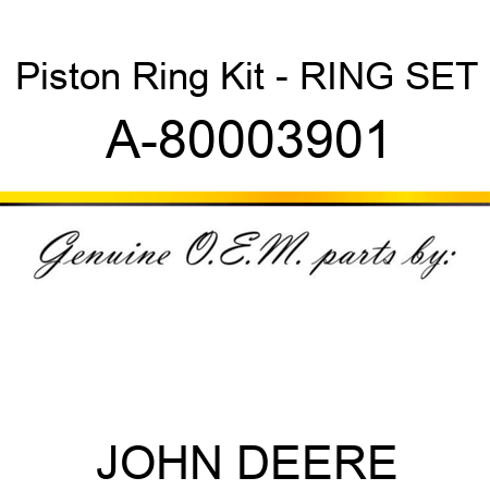 Piston Ring Kit - RING SET A-80003901