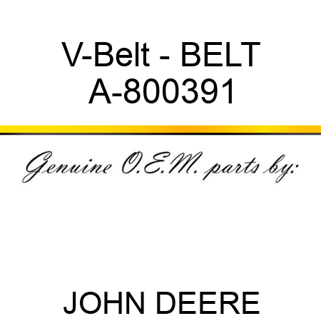 V-Belt - BELT A-800391