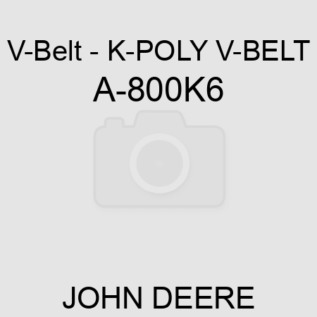 V-Belt - K-POLY V-BELT A-800K6