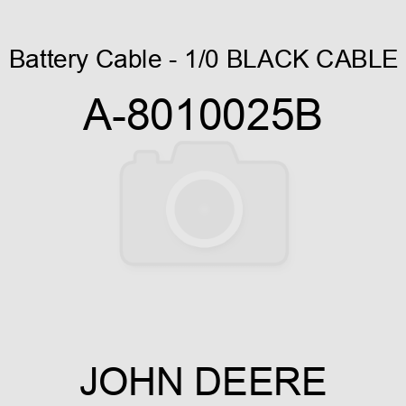 Battery Cable - 1/0 BLACK CABLE A-8010025B