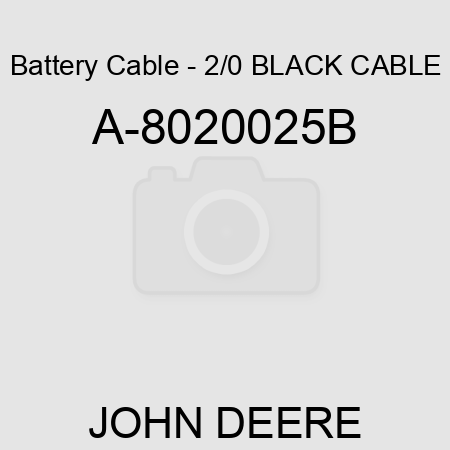 Battery Cable - 2/0 BLACK CABLE A-8020025B