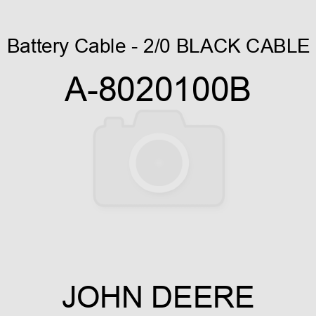 Battery Cable - 2/0 BLACK CABLE A-8020100B