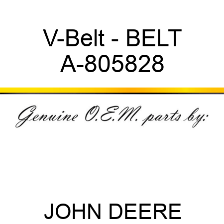 V-Belt - BELT A-805828