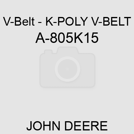 V-Belt - K-POLY V-BELT A-805K15