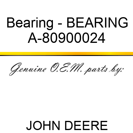 Bearing - BEARING A-80900024