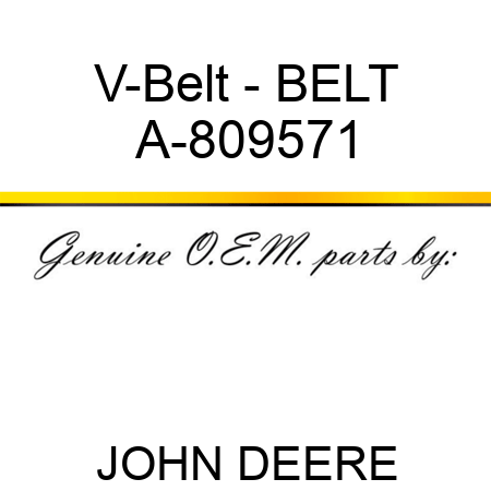 V-Belt - BELT A-809571