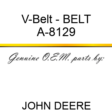 V-Belt - BELT A-8129