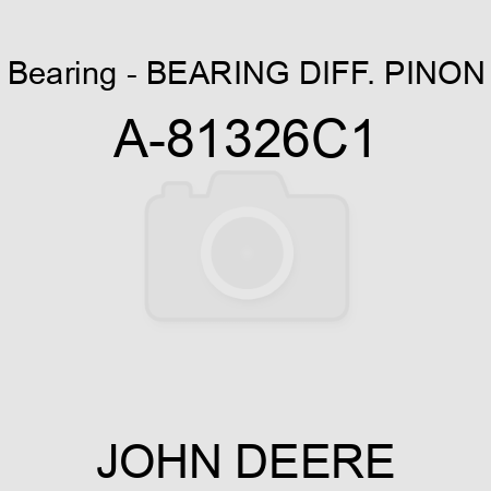 Bearing - BEARING, DIFF. PINON A-81326C1