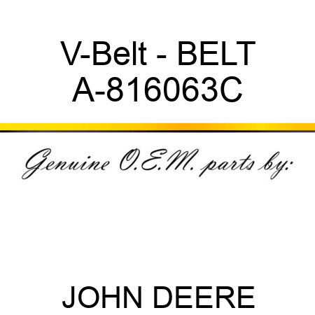 V-Belt - BELT A-816063C