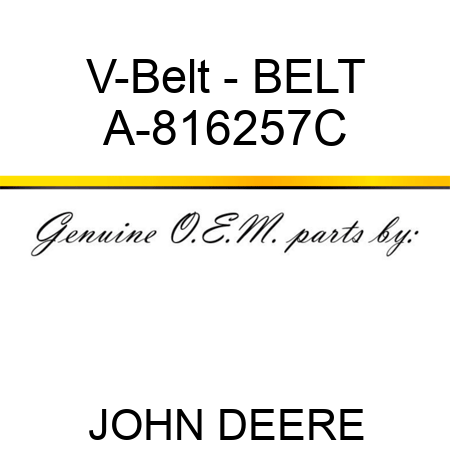 V-Belt - BELT A-816257C