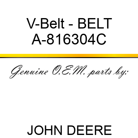 V-Belt - BELT A-816304C