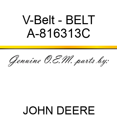 V-Belt - BELT A-816313C