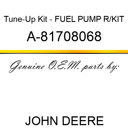 Tune-Up Kit - FUEL PUMP R/KIT A-81708068