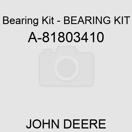 Bearing Kit - BEARING KIT A-81803410