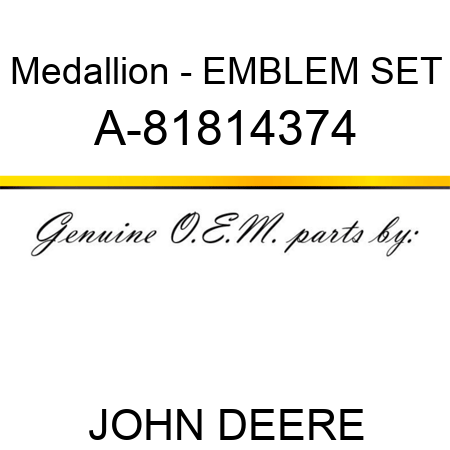 Medallion - EMBLEM SET A-81814374