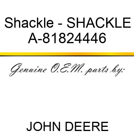 Shackle - SHACKLE A-81824446