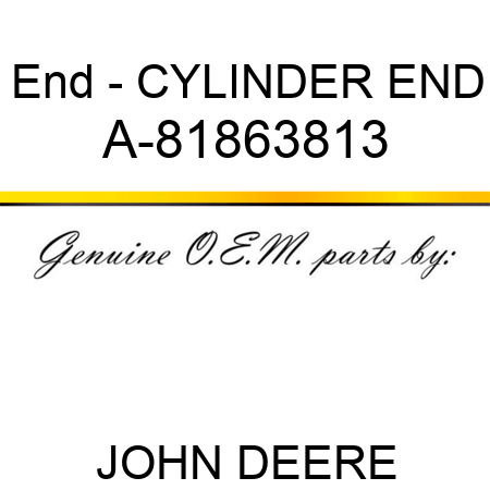 End - CYLINDER END A-81863813