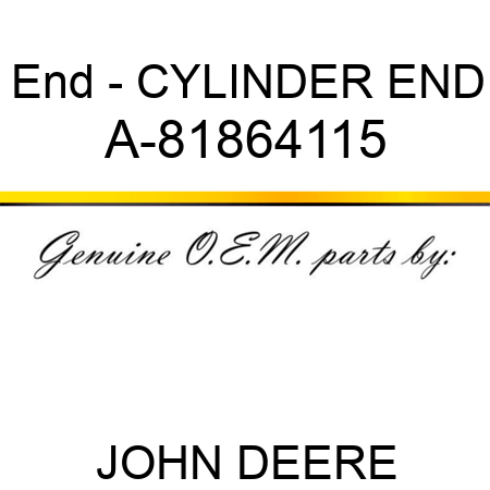 End - CYLINDER END A-81864115