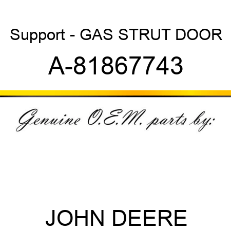 Support - GAS STRUT, DOOR A-81867743
