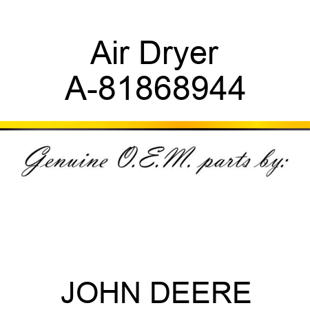 Air Dryer A-81868944