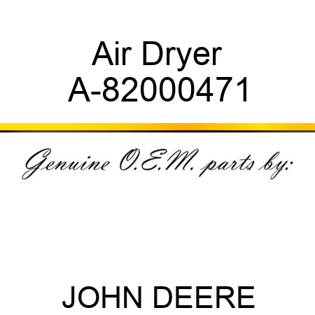 Air Dryer A-82000471