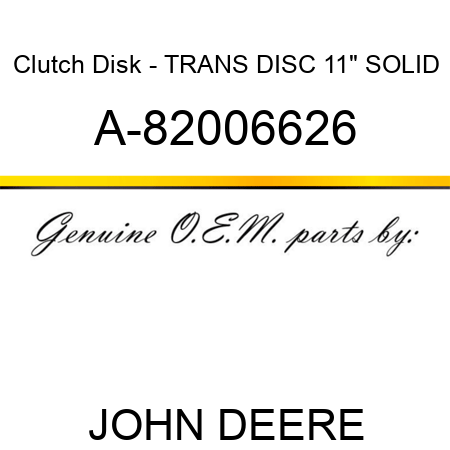 Clutch Disk - TRANS DISC 11