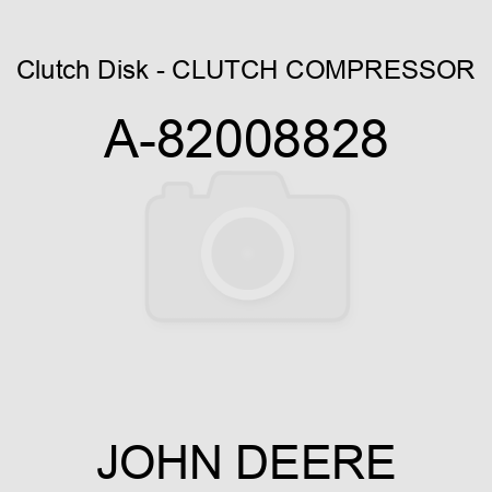 Clutch Disk - CLUTCH, COMPRESSOR A-82008828