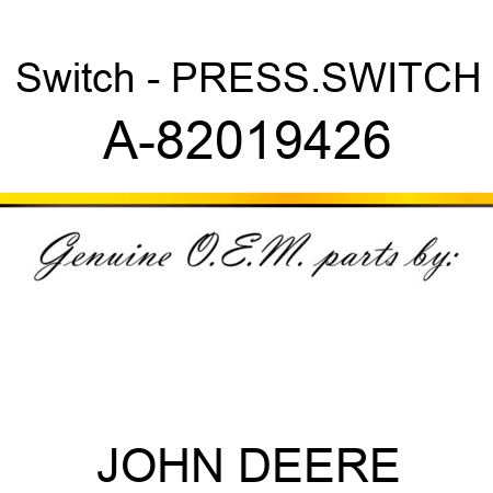 Switch - PRESS.SWITCH A-82019426