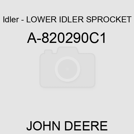 Idler - LOWER IDLER SPROCKET A-820290C1