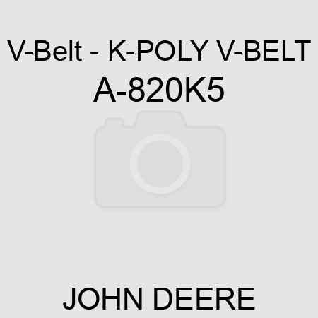 V-Belt - K-POLY V-BELT A-820K5