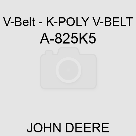V-Belt - K-POLY V-BELT A-825K5
