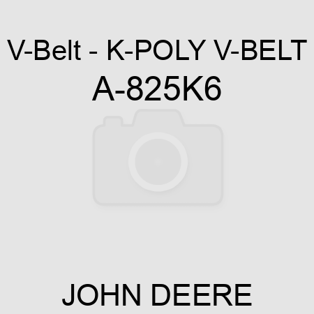 V-Belt - K-POLY V-BELT A-825K6
