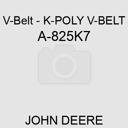 V-Belt - K-POLY V-BELT A-825K7