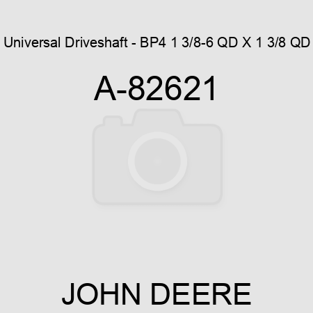 Universal Driveshaft - BP4 1 3/8-6 QD X 1 3/8 QD A-82621