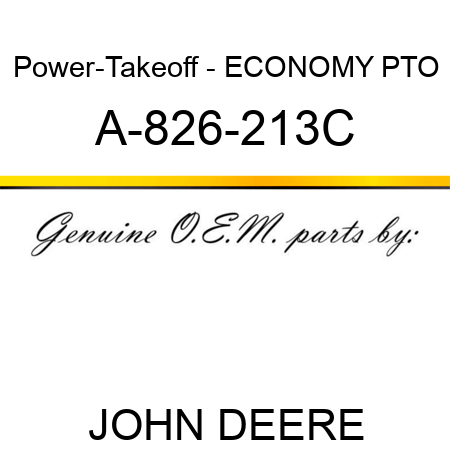 Power-Takeoff - ECONOMY PTO A-826-213C