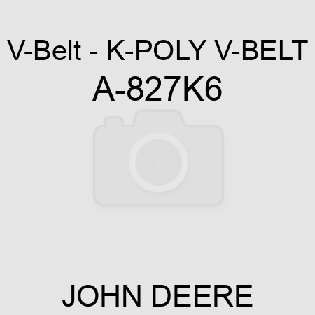 V-Belt - K-POLY V-BELT A-827K6