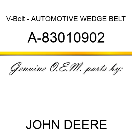 V-Belt - AUTOMOTIVE WEDGE BELT A-83010902