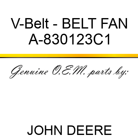 V-Belt - BELT, FAN A-830123C1