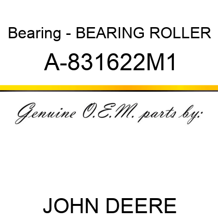 Bearing - BEARING, ROLLER A-831622M1