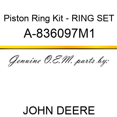 Piston Ring Kit - RING SET A-836097M1