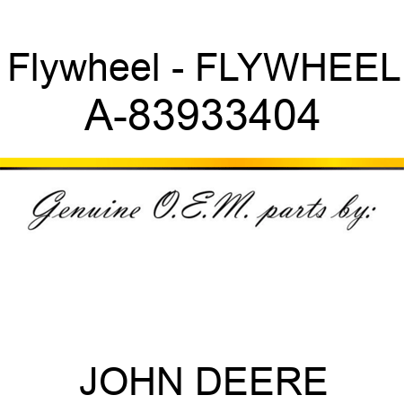 Flywheel - FLYWHEEL A-83933404