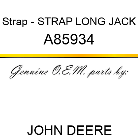 Strap - STRAP, LONG JACK A85934