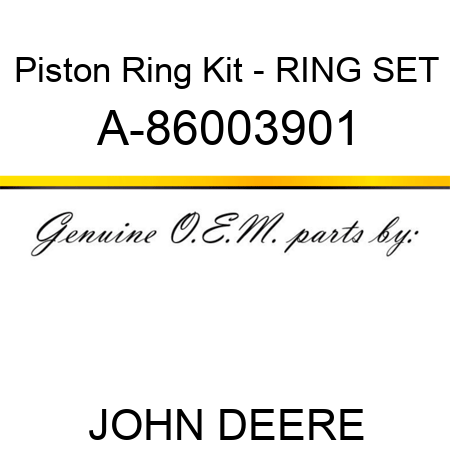 Piston Ring Kit - RING SET A-86003901