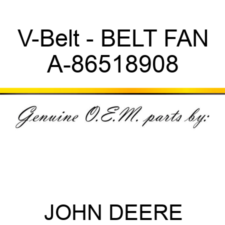V-Belt - BELT, FAN A-86518908