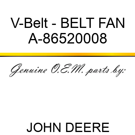 V-Belt - BELT, FAN A-86520008