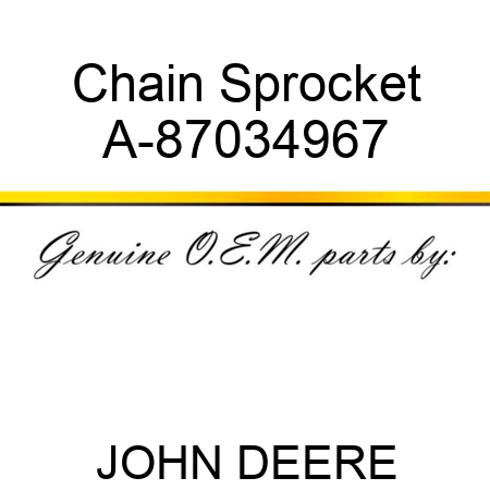 Chain Sprocket A-87034967