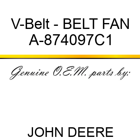 V-Belt - BELT, FAN A-874097C1